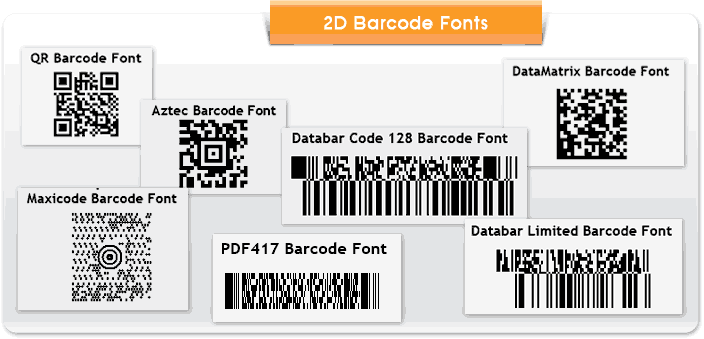 2d barcode font free